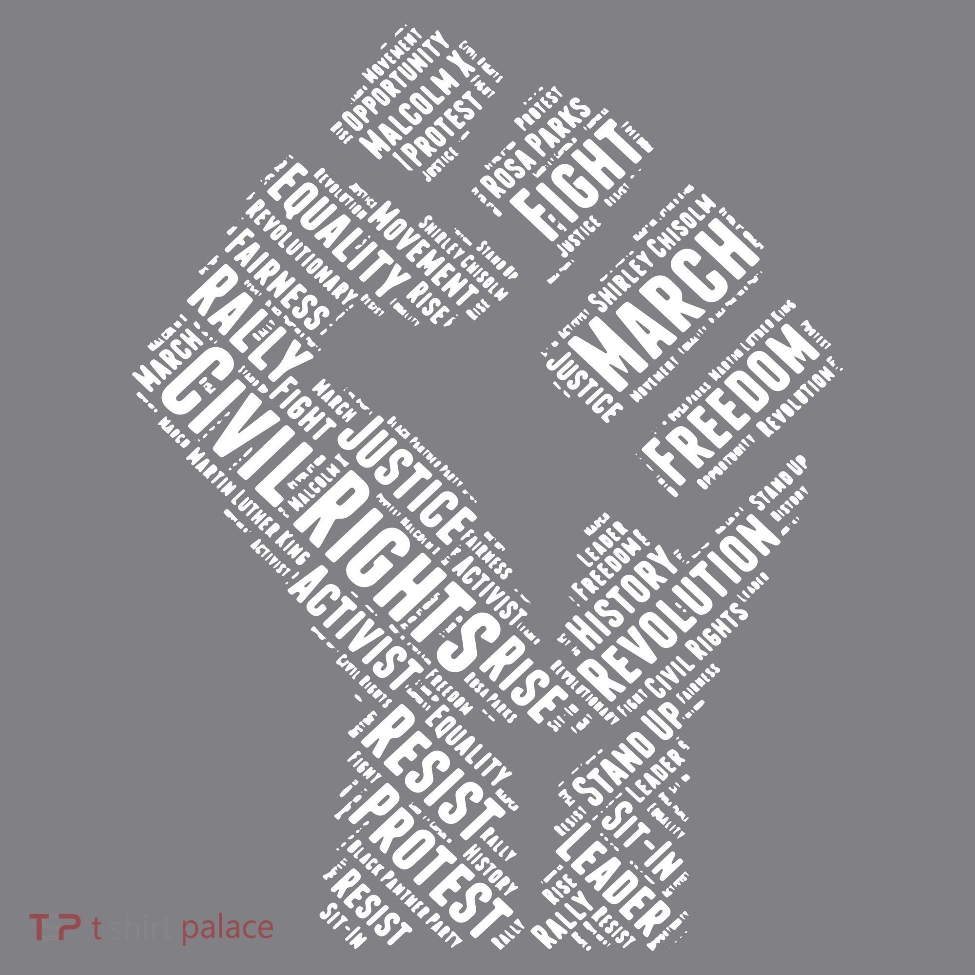 Civil Rights Black Power Fist March For Justice T-Shirt