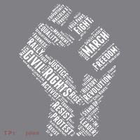 Civil Rights Black Power Fist March For Justice Women's Hoodie thumb 2