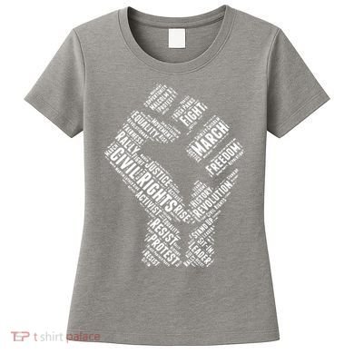 Civil Rights Black Power Fist March For Justice Women's T-Shirt