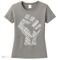 Civil Rights Black Power Fist March For Justice Women's T-Shirt thumb 0