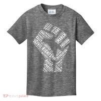 Civil Rights Black Power Fist March For Justice Kids T-Shirt thumb 0
