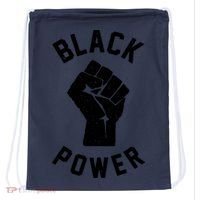 Civil Rights Black Power Fist Drawstring Bag thumb 0
