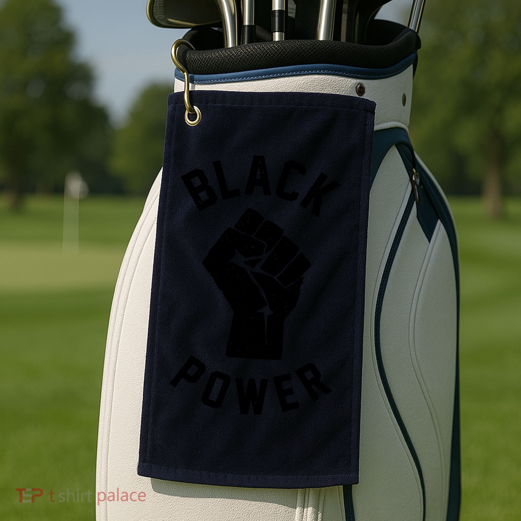 Civil Rights Black Power Fist Golf Towel