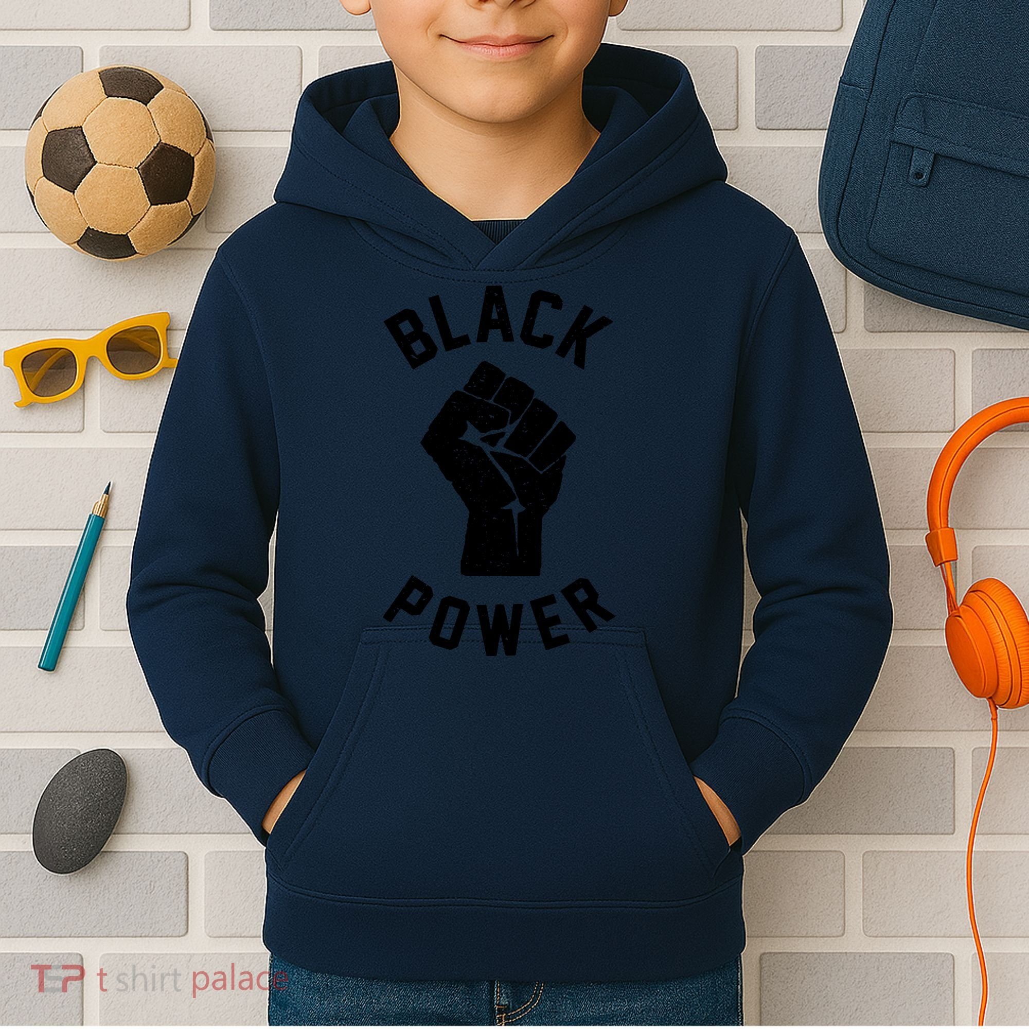 Civil Rights Black Power Fist Kids Hoodie