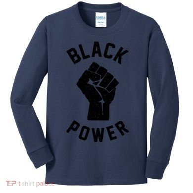 Civil Rights Black Power Fist Kids Long Sleeve Shirt