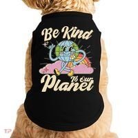 Cute Retro Be Kind To Our Planet Celebrate Earth Day Doggie Tank thumb 0