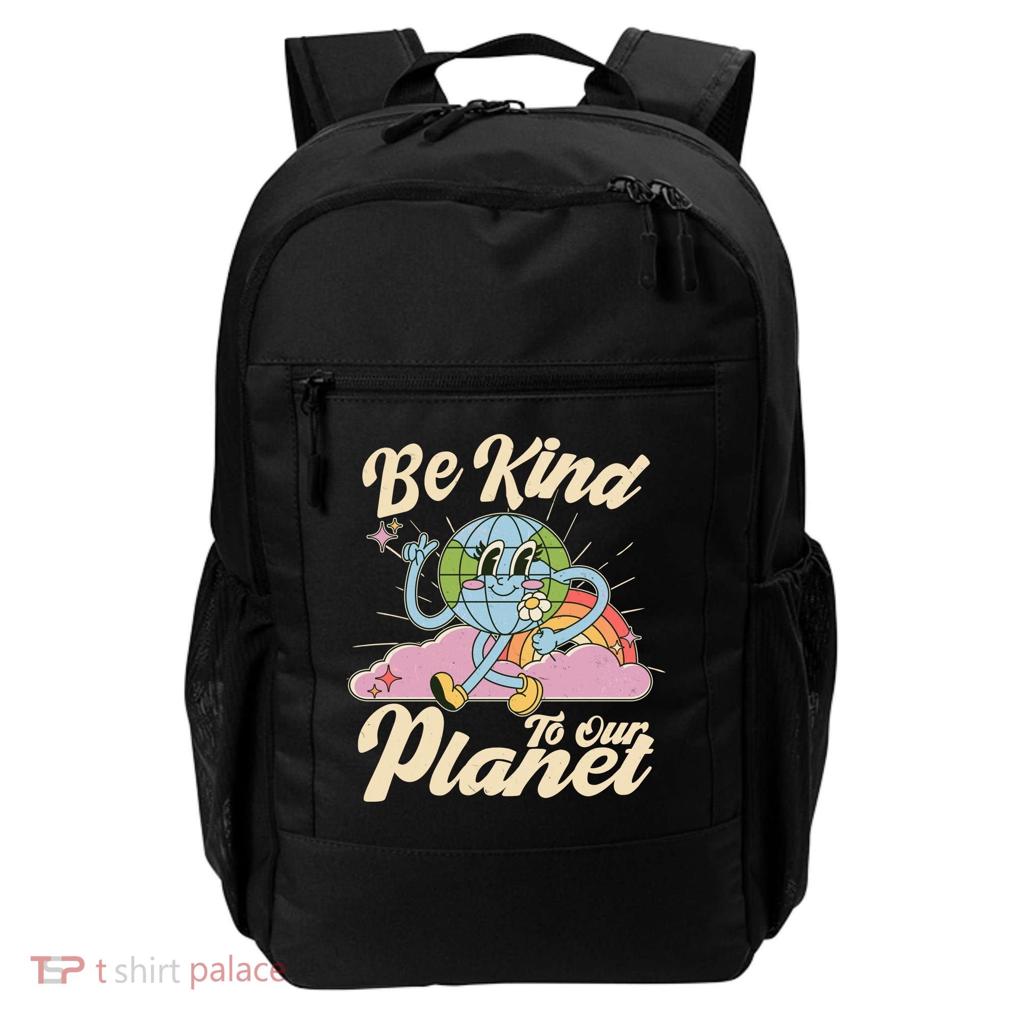Cute Retro Be Kind To Our Planet Celebrate Earth Day Backpack