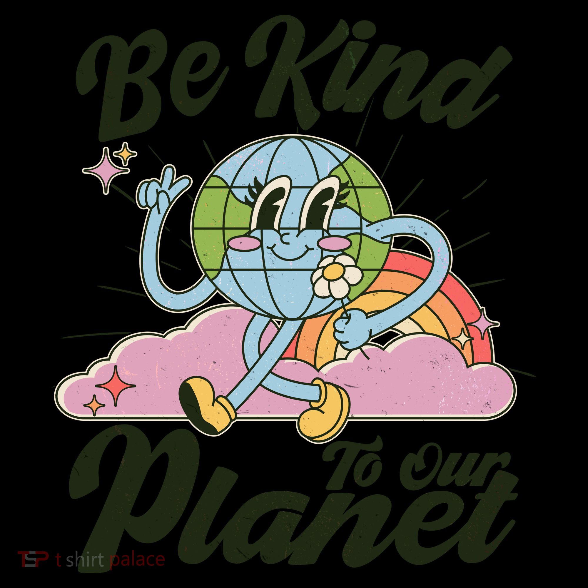 Cute Retro Be Kind To Our Planet Celebrate Earth Day Coffee Mug