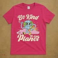 Cute Retro Be Kind To Our Planet Celebrate Earth Day T-Shirt thumb 5