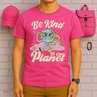 Cute Retro Be Kind To Our Planet Celebrate Earth Day T-Shirt thumb 6