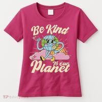 Cute Retro Be Kind To Our Planet Celebrate Earth Day Women's T-Shirt thumb 0