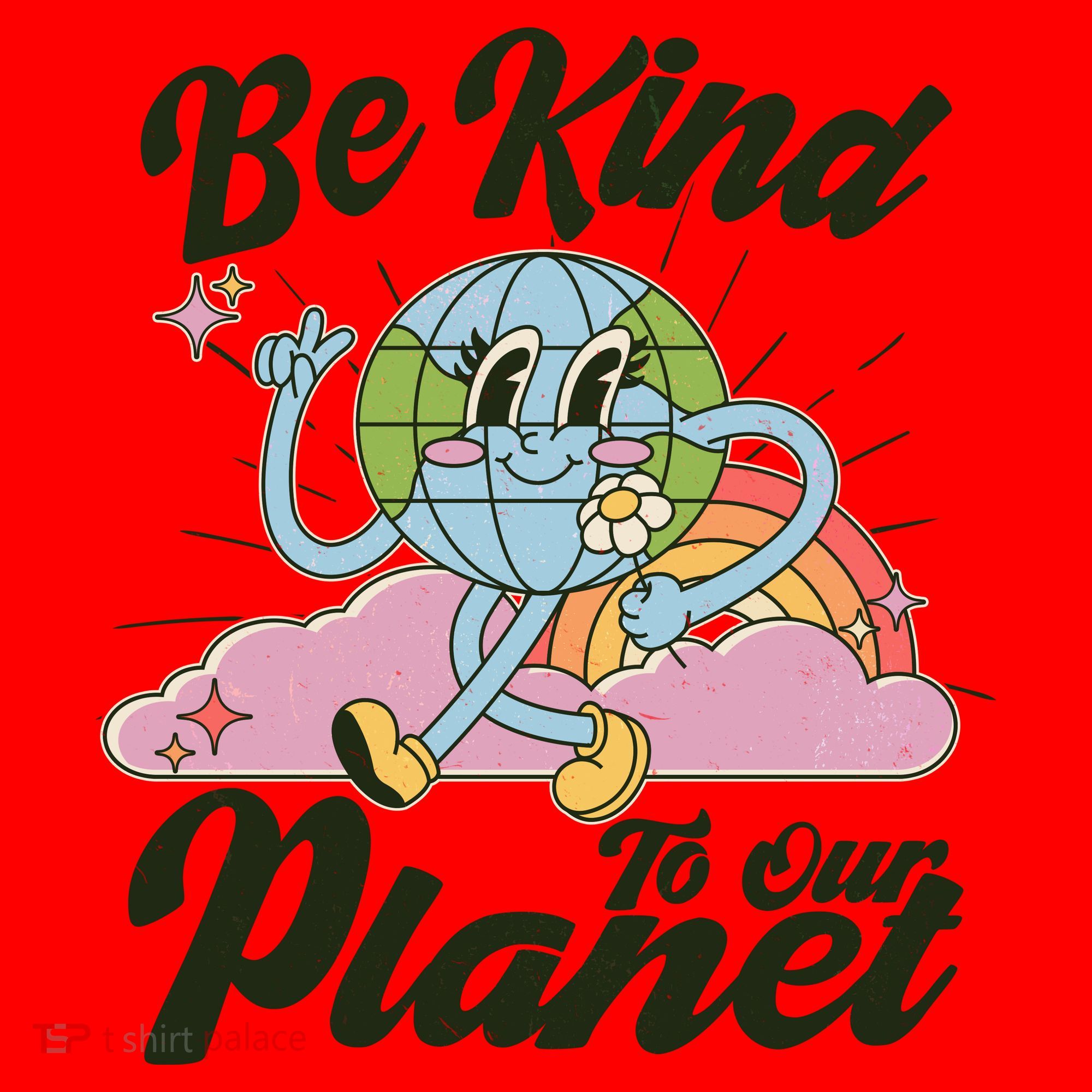 Cute Retro Be Kind To Our Planet Celebrate Earth Day Santa Hat