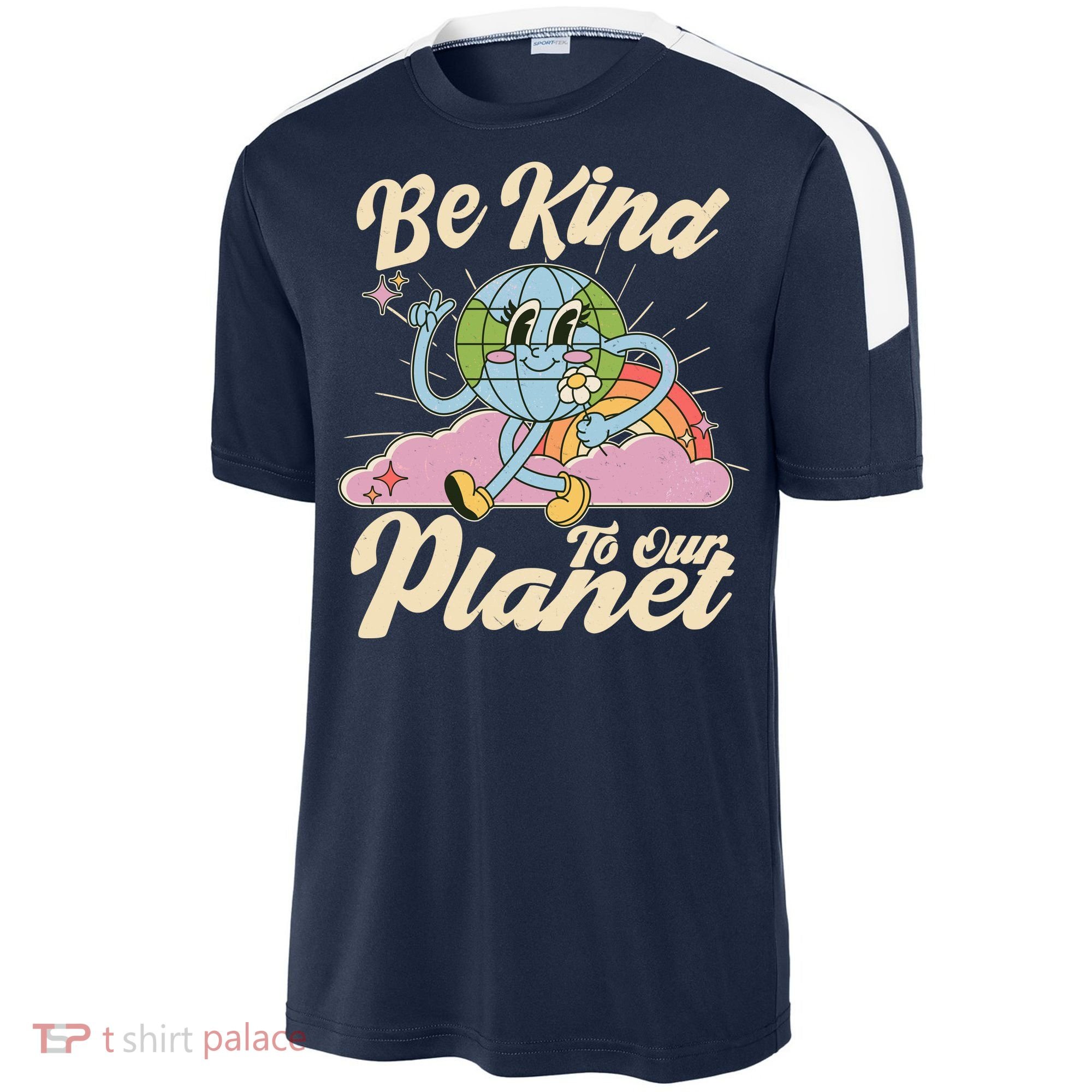 Cute Retro Be Kind To Our Planet Celebrate Earth Day Sport-Tek Competitor United Soccer Jersey