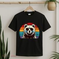Cool Retro Bear In Sunglasses 70s 80s 90s Novelty Funny Bear T-Shirt thumb 2