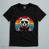Cool Retro Bear In Sunglasses 70s 80s 90s Novelty Funny Bear T-Shirt thumb 5