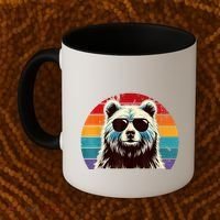 Cool Retro Bear In Sunglasses 70s 80s 90s Novelty Funny Bear Coffee Mug thumb 2