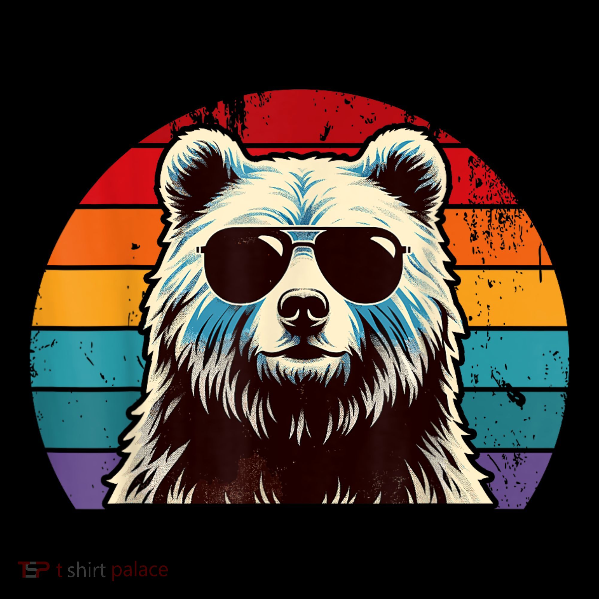Cool Retro Bear In Sunglasses 70s 80s 90s Novelty Funny Bear Coffee Mug