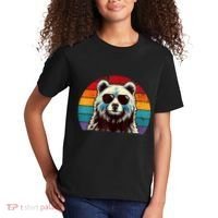 Cool Retro Bear In Sunglasses 70s 80s 90s Novelty Funny Bear Kids T-Shirt thumb 2