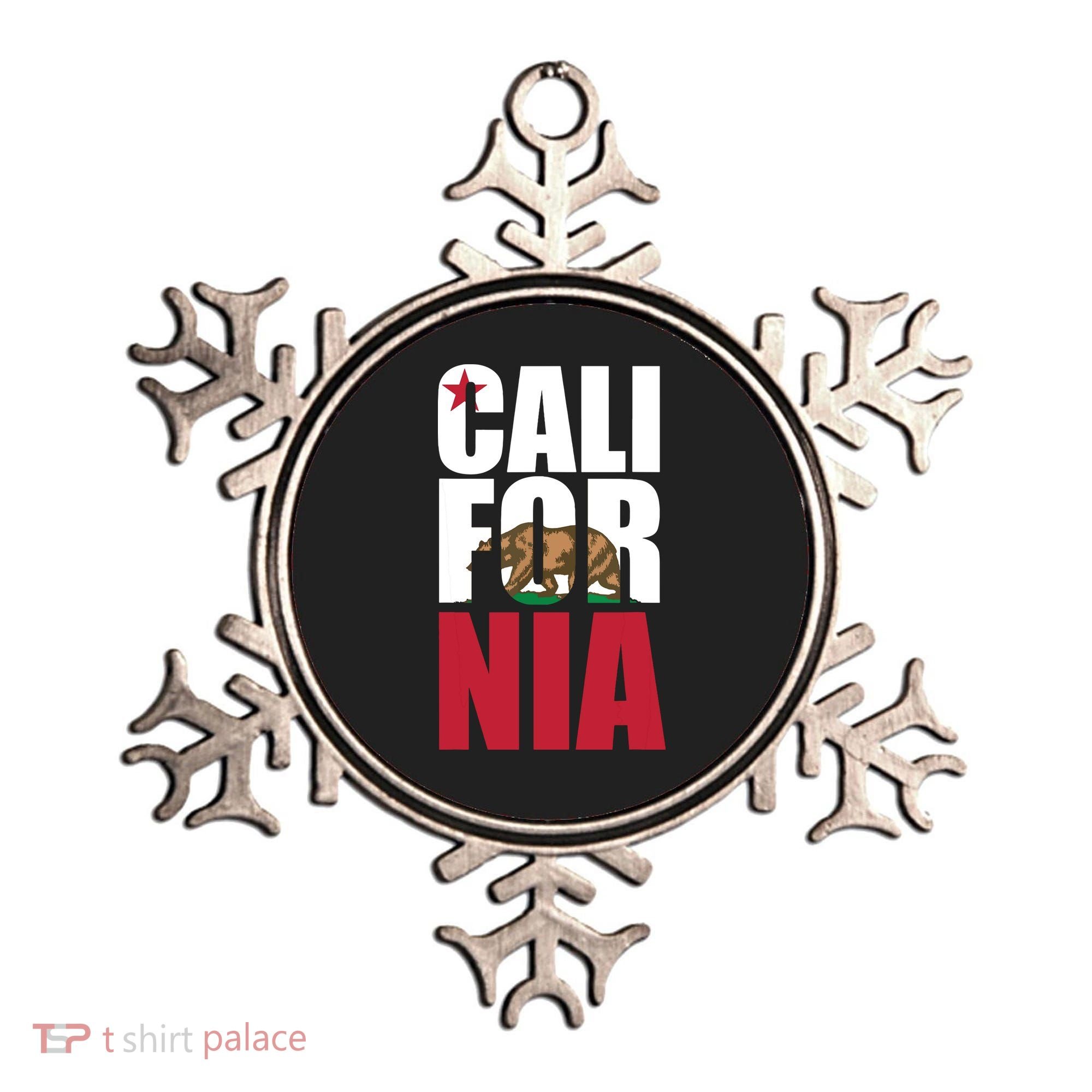 California Republic Bear T Ornament