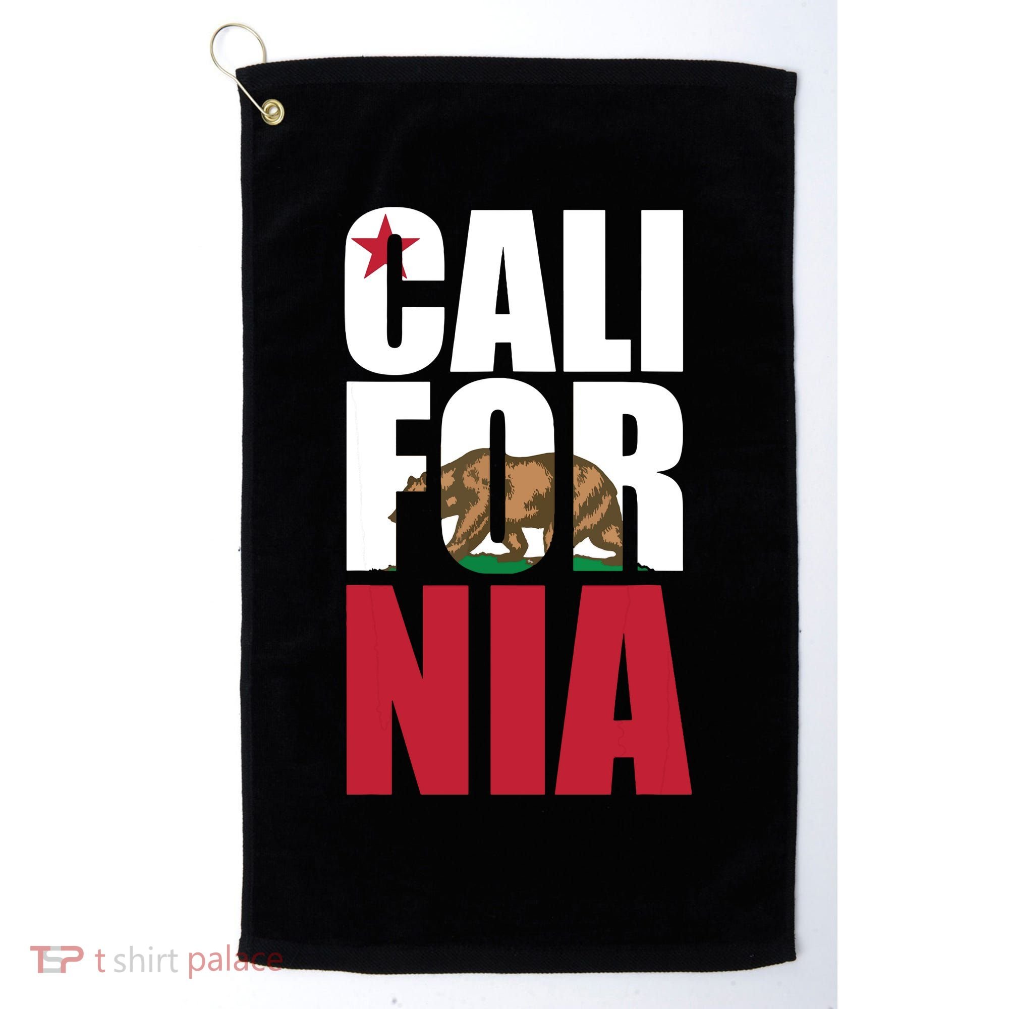 California Republic Bear T Golf Towel
