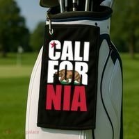 California Republic Bear T Golf Towel thumb 2