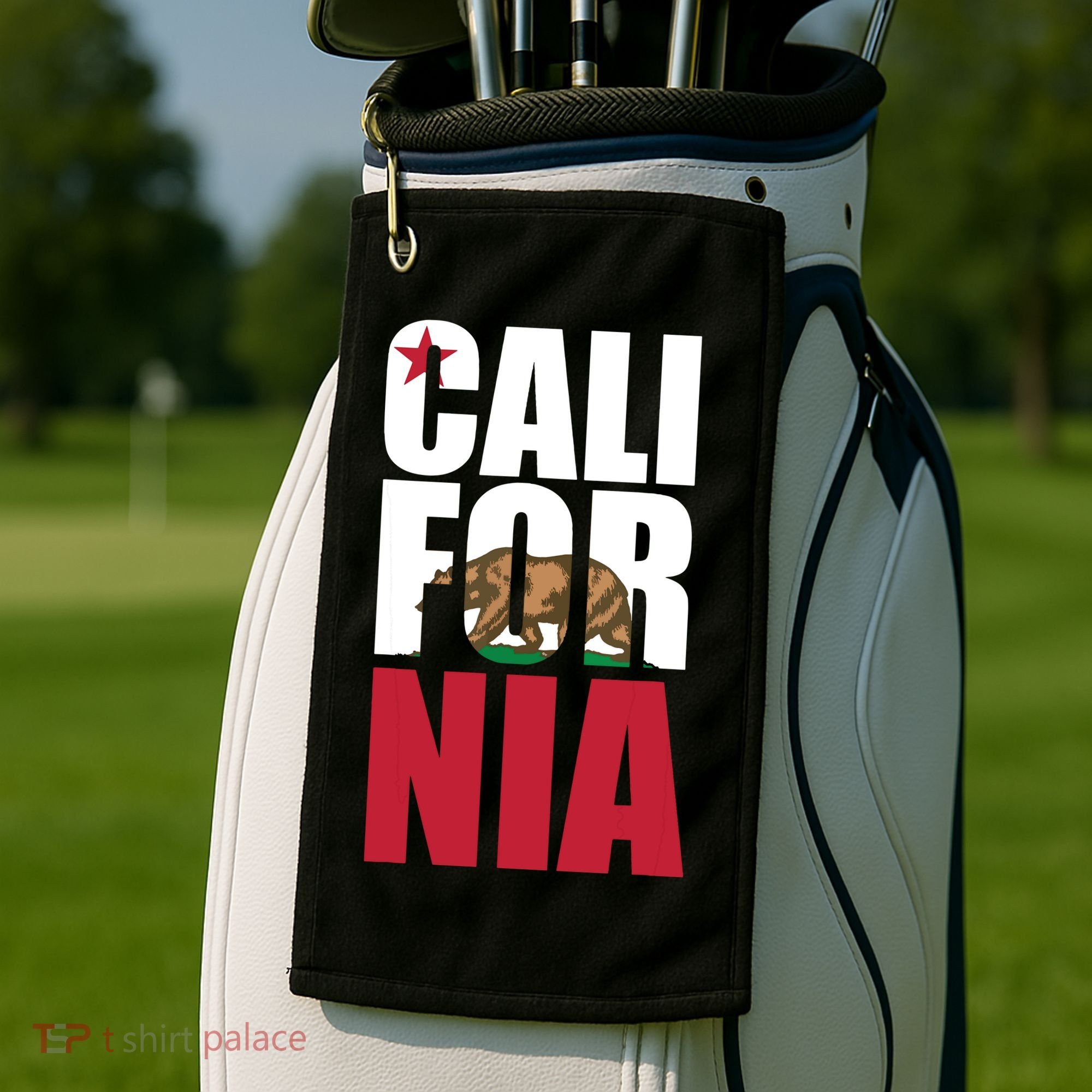 California Republic Bear T Golf Towel