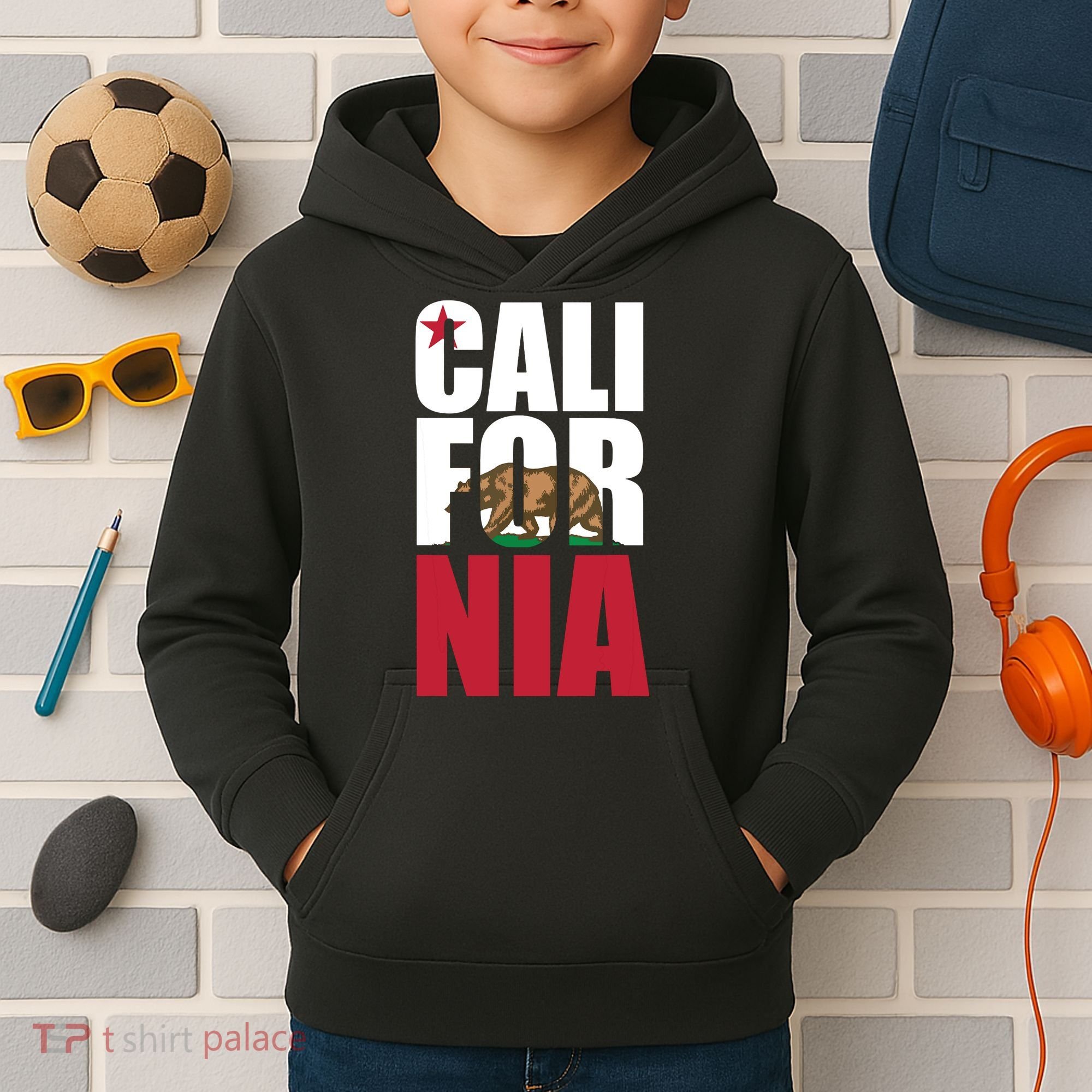 California Republic Bear T Kids Hoodie
