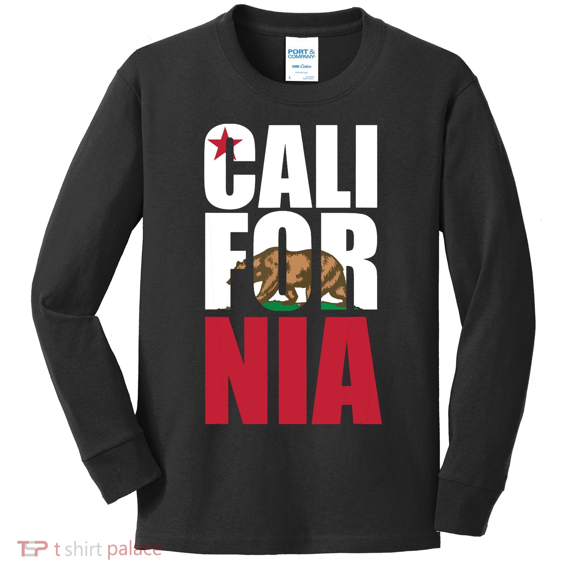 California Republic Bear T Kids Long Sleeve Shirt