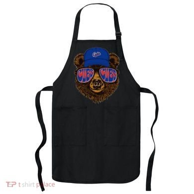 Cool Retro Cubs Bear Apron