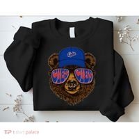 Cool Retro Cubs Bear Sweatshirt thumb 2
