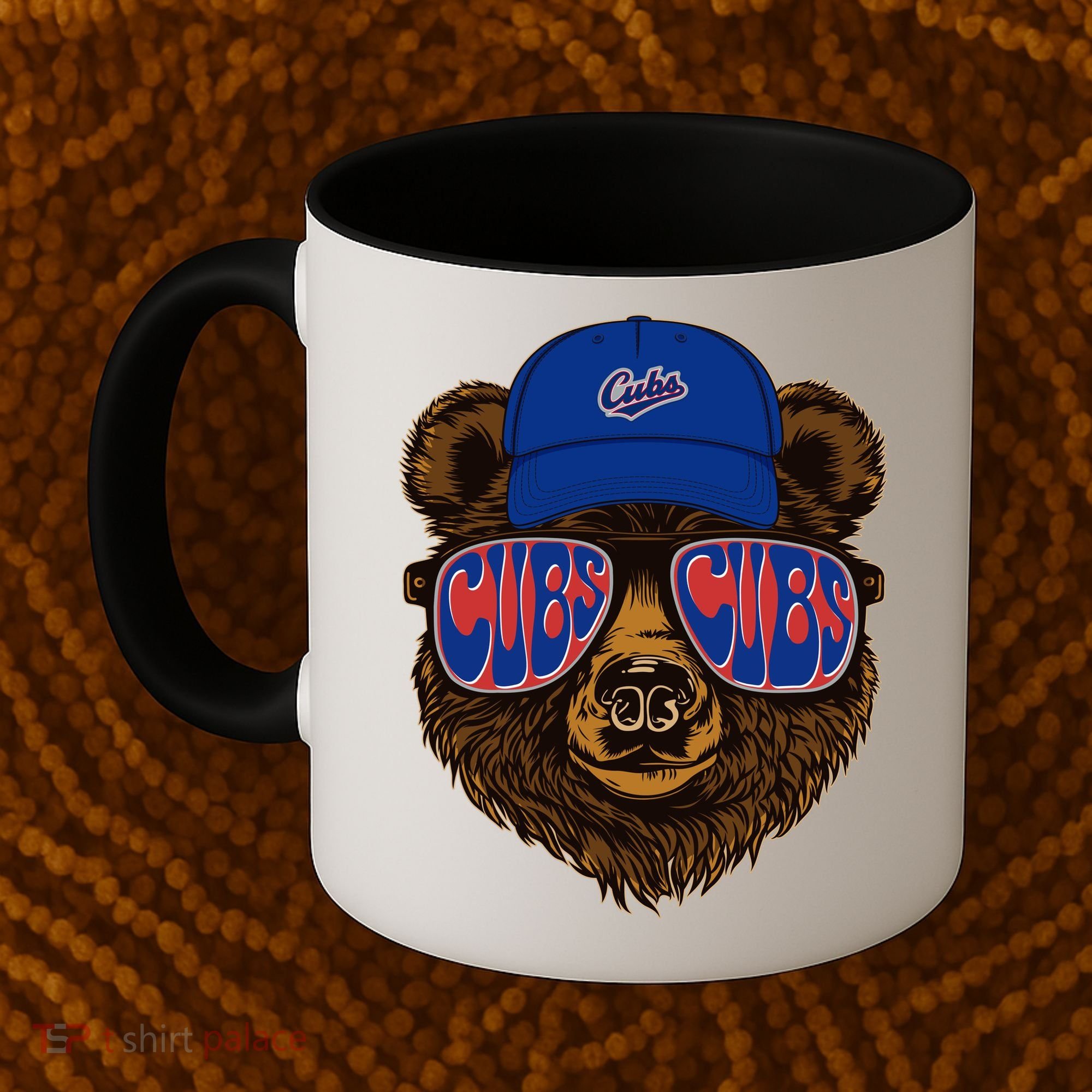 Cool Retro Cubs Bear Coffee Mug