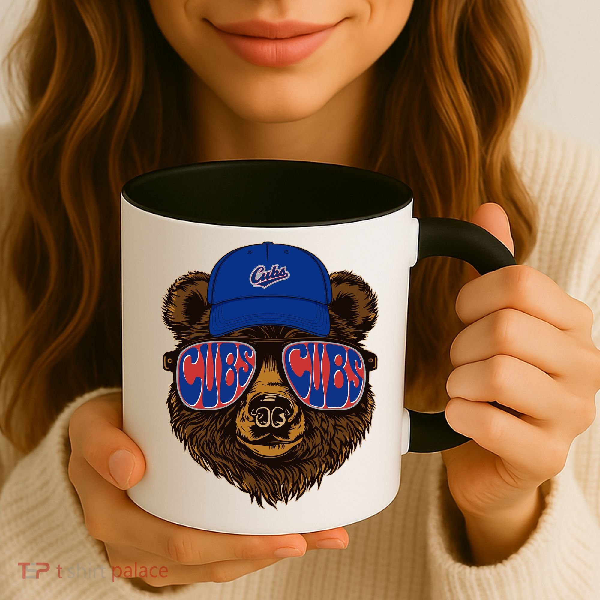 Cool Retro Cubs Bear Coffee Mug