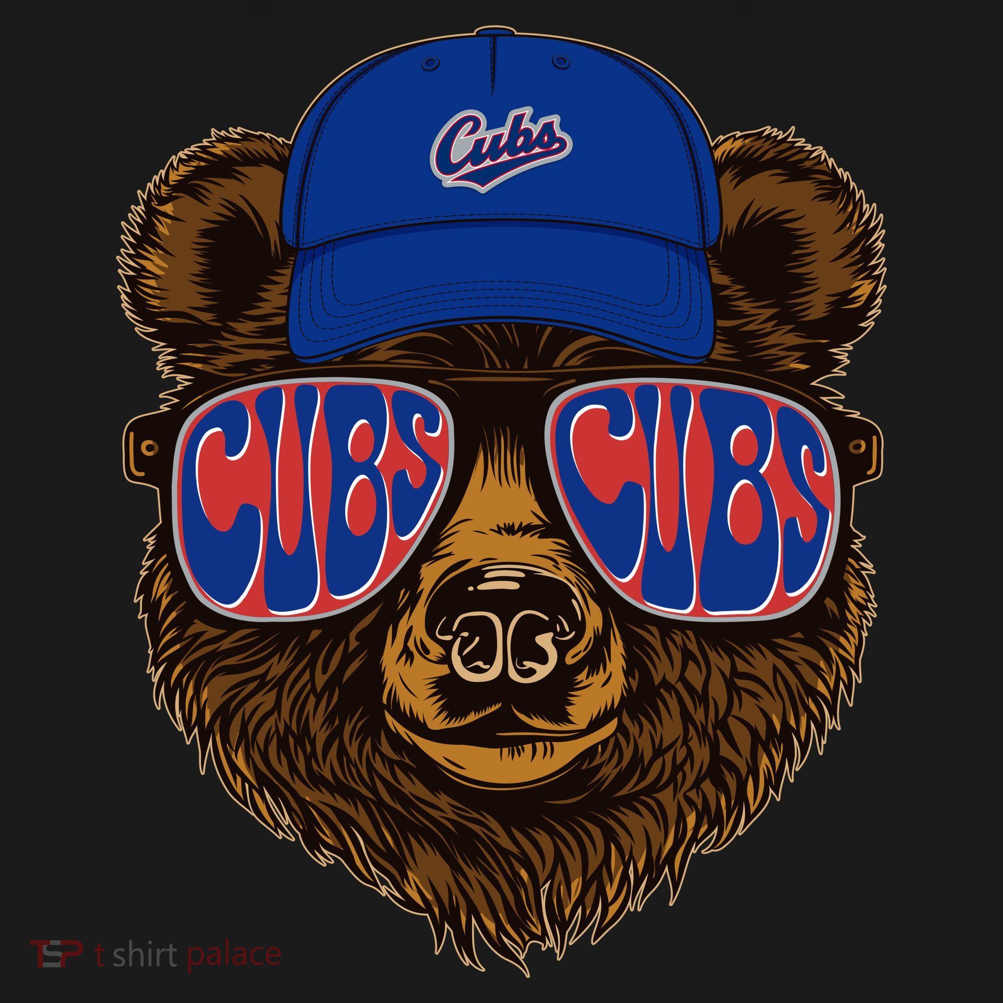 Cool Retro Cubs Bear Pajama Set