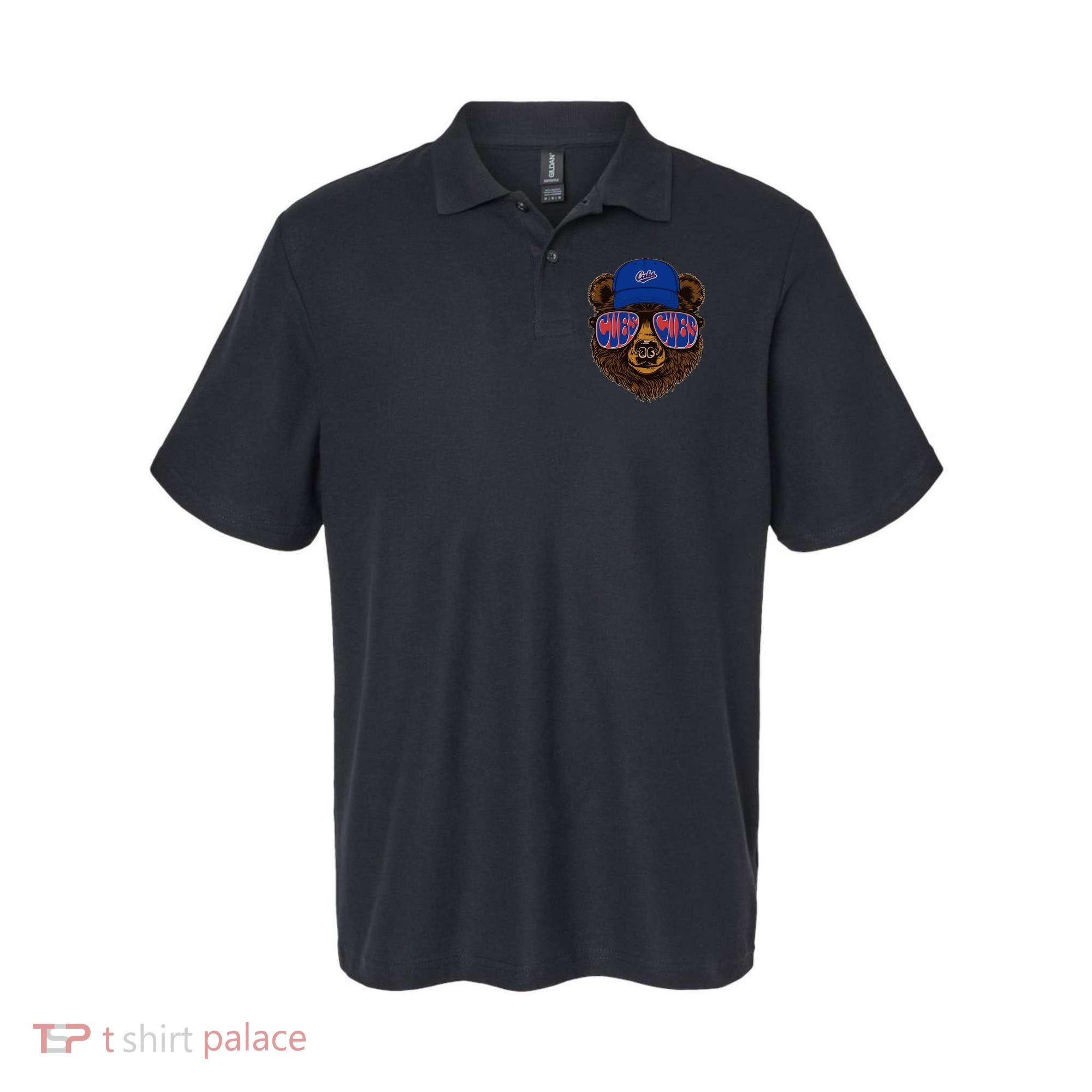 Cool Retro Cubs Bear Polo