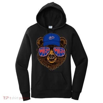 Cool Retro Cubs Bear Women's Hoodie
