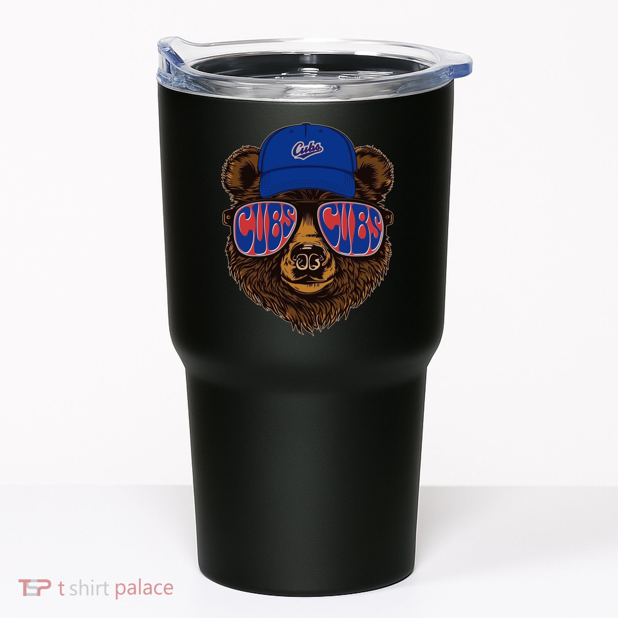 Cool Retro Cubs Bear Tumbler