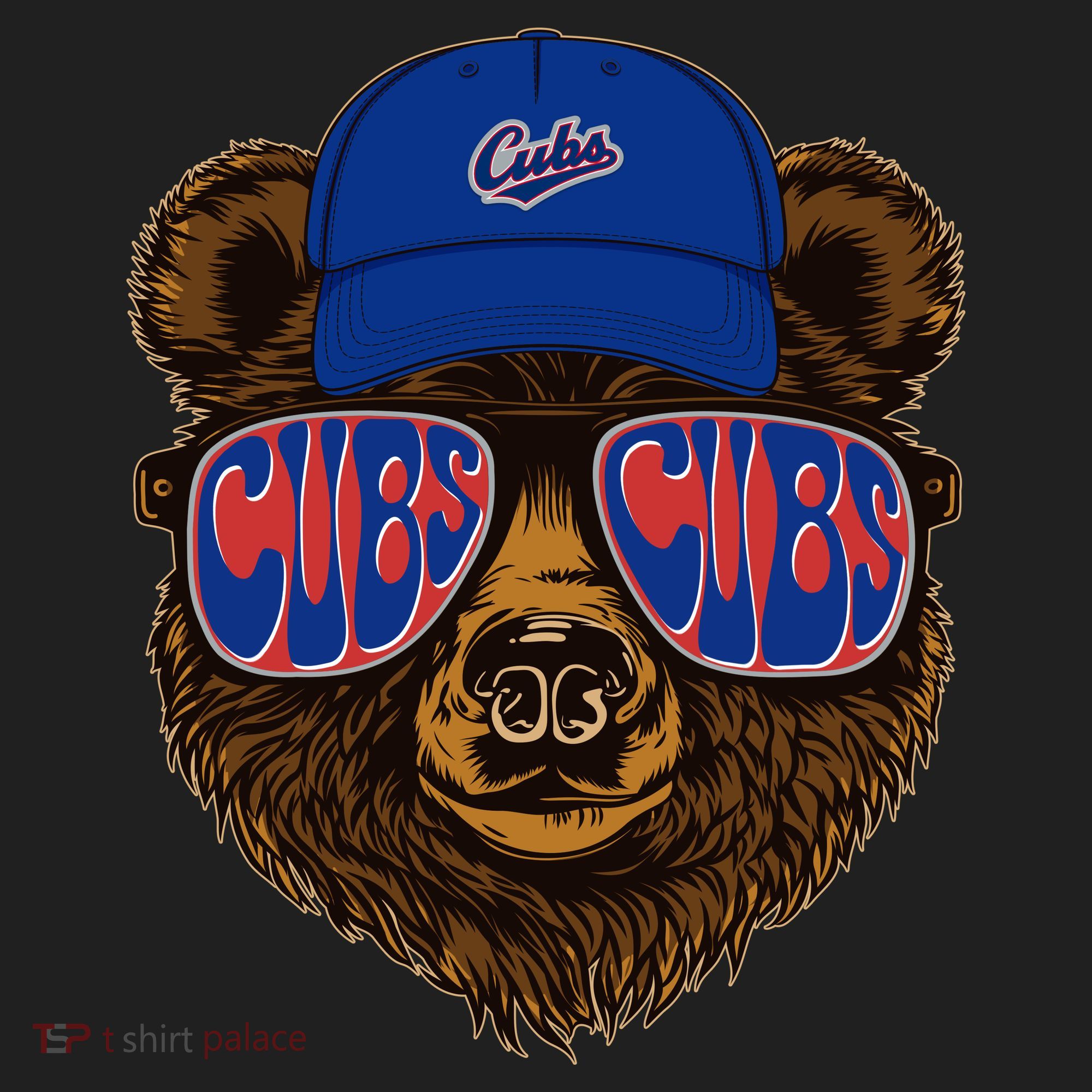 Cool Retro Cubs Bear Tumbler