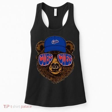 Cool Retro Cubs Bear Women's Tank Top