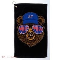 Cool Retro Cubs Bear Golf Towel thumb 0
