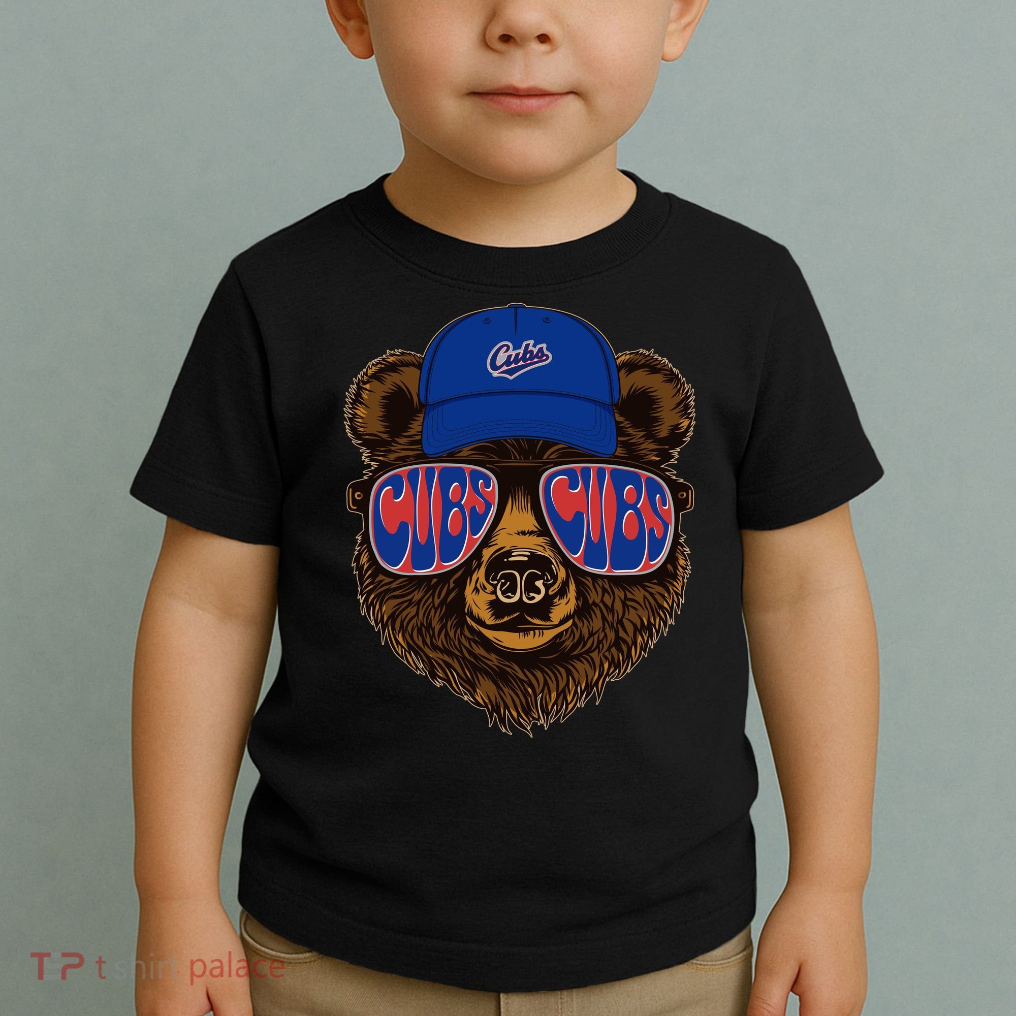 Cool Retro Cubs Bear Toddler T-Shirt