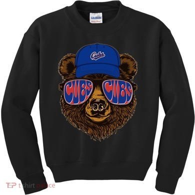 Cool Retro Cubs Bear Kids Sweatshirt