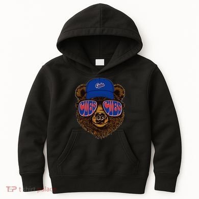 Cool Retro Cubs Bear Kids Hoodie