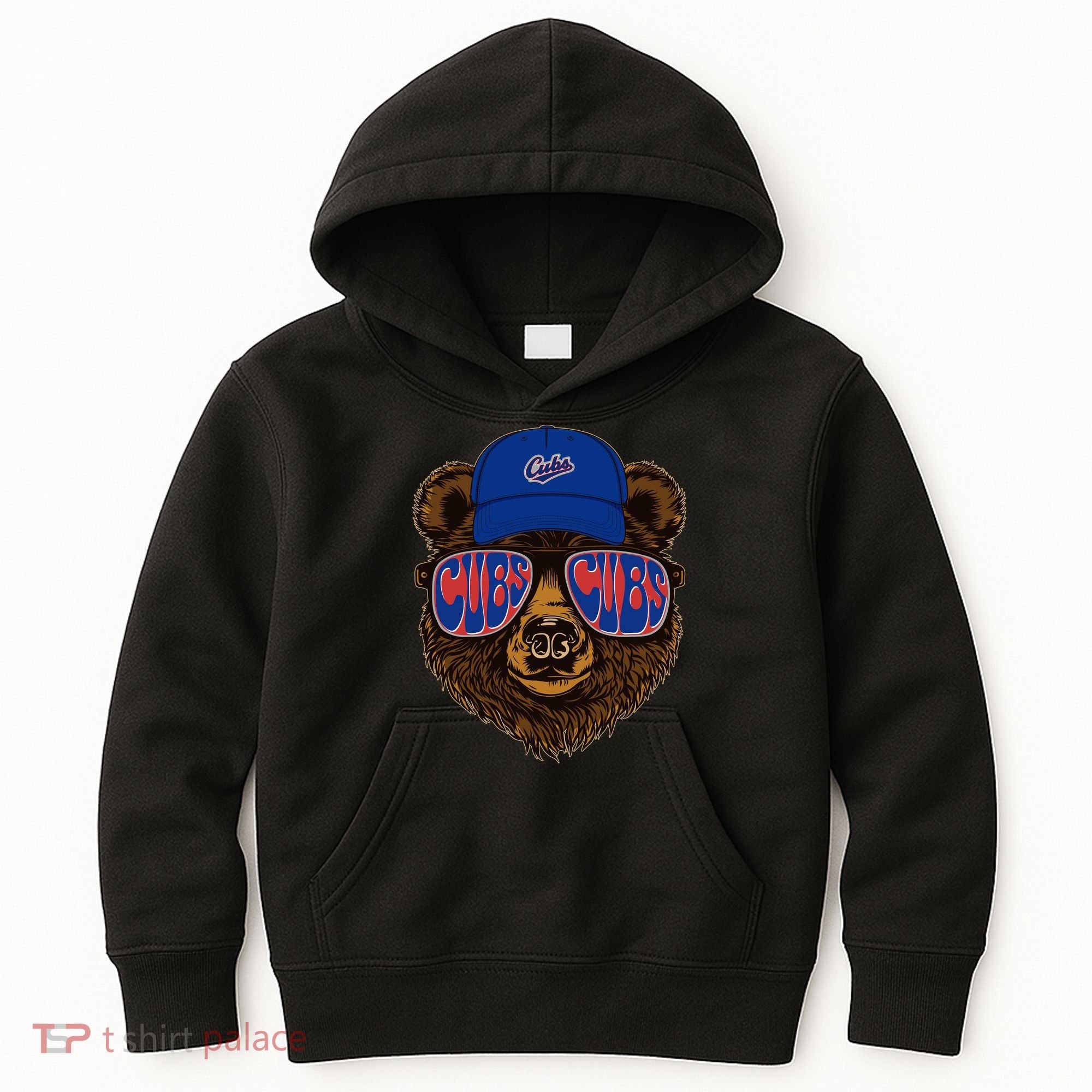 Cool Retro Cubs Bear Kids Hoodie