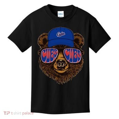 Cool Retro Cubs Bear Kids T-Shirt
