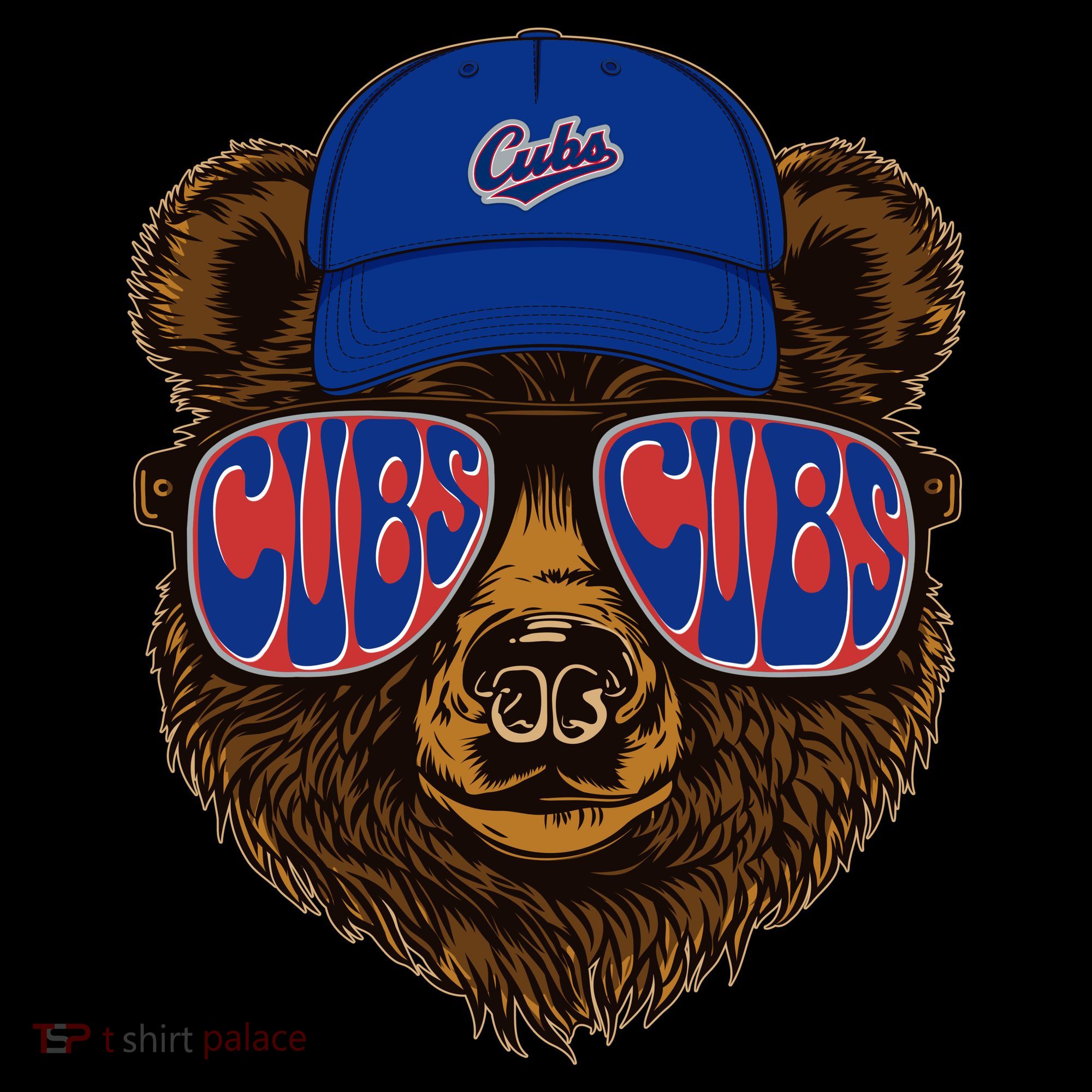 Cool Retro Cubs Bear Kids T-Shirt