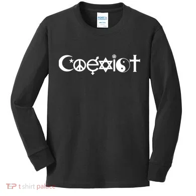 Coexist Religion Kids Long Sleeve Shirt