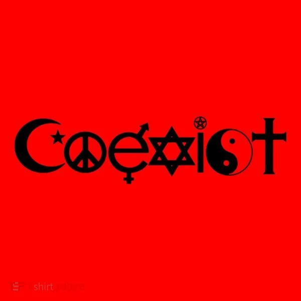 Coexist Religion Santa Hat