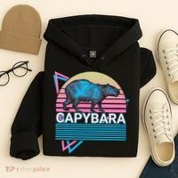 Capybara Retro Hoodie thumb 4