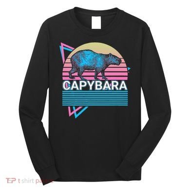 Capybara Retro Long Sleeve Shirt