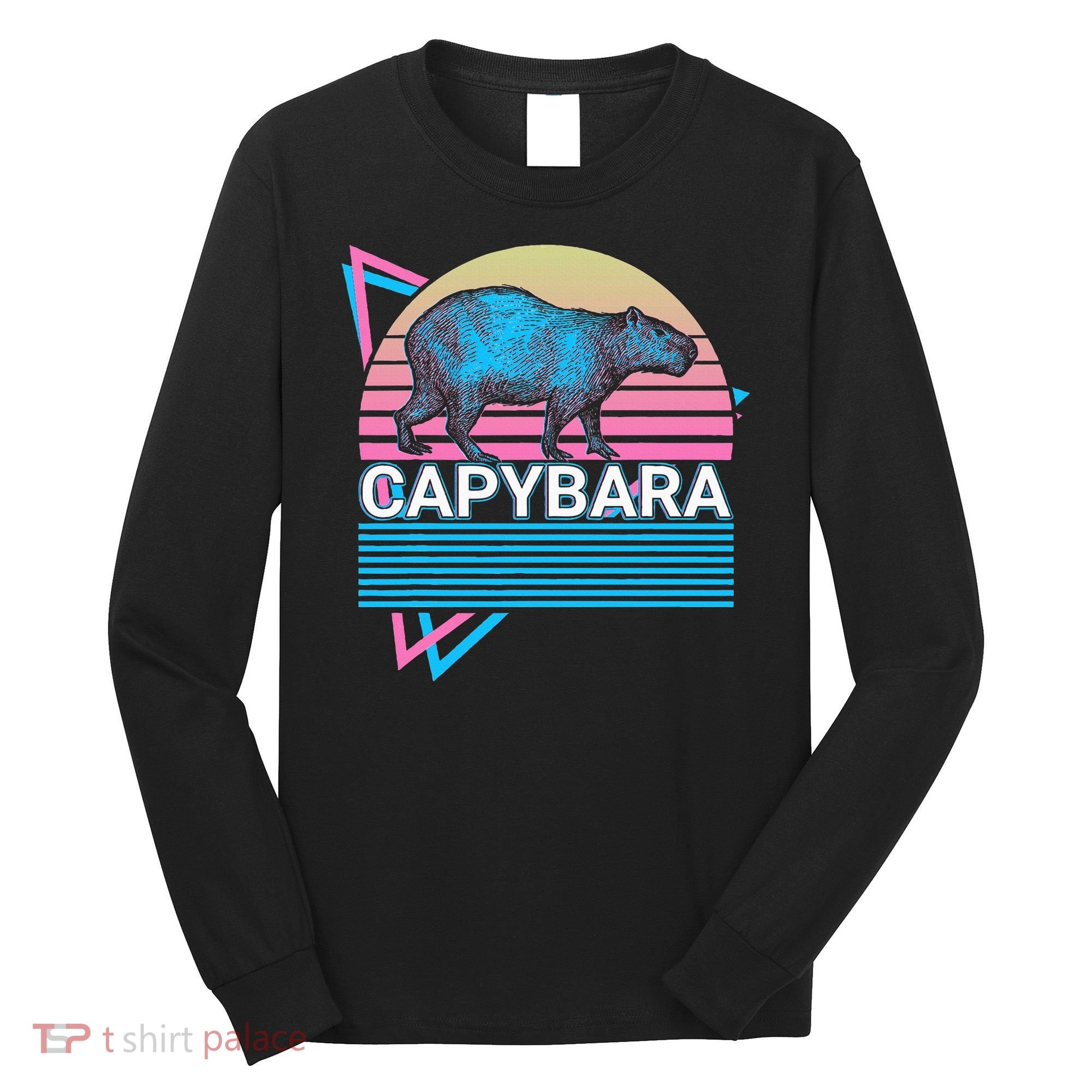 Capybara Retro Long Sleeve Shirt
